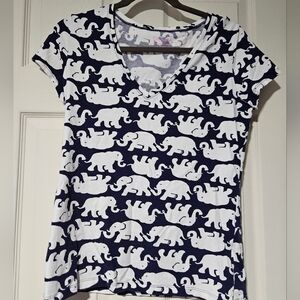 Lilly Pulitzer Etta V Neck Tusk in Sun